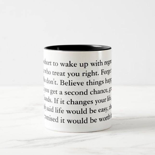 2 Couleurs Tasse de la VIE (Centre)