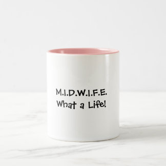 2 Couleurs Tasse de la vie de sage-femme