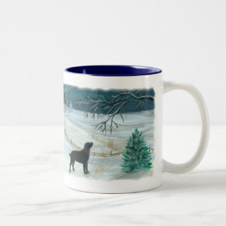 2 Couleurs Tasse de Labrador d'hiver