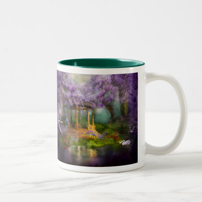 2 Couleurs Tasse de lac wisteria (Droit)