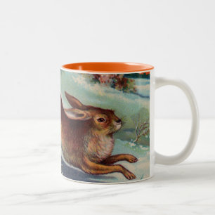 2 Couleurs Tasse de lapin de décembre