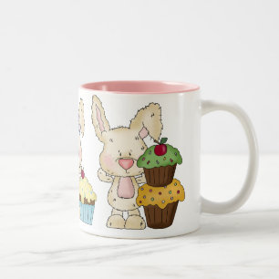 2 Couleurs Tasse de lapin de petit gâteau