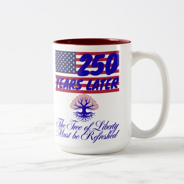 2 Couleurs Tasse de l'Arbre de la Liberté (Droit)