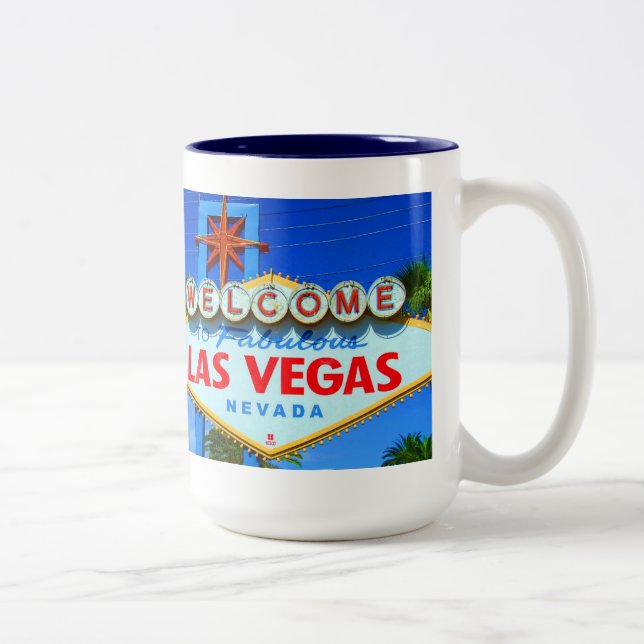 2 Couleurs Tasse de Las Vegas (Droit)