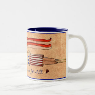 2 Couleurs tasse de liberté
