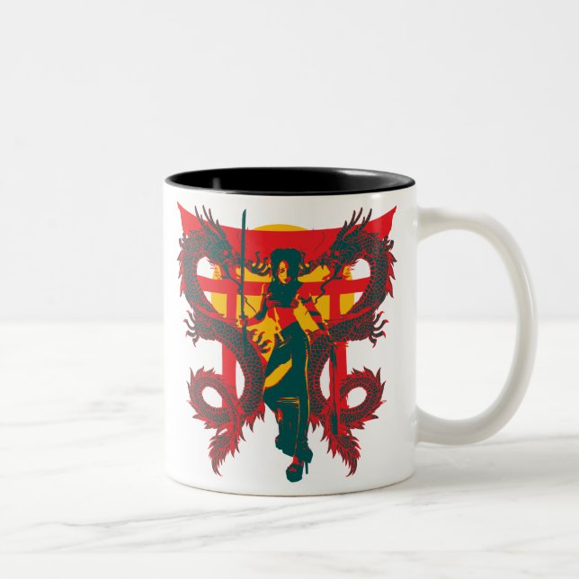 2 Couleurs Tasse de Lilly de dragon (Droit)