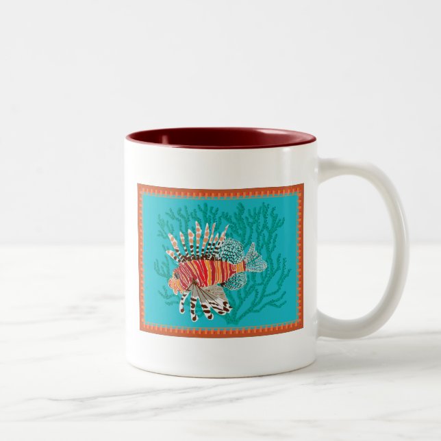 2 Couleurs Tasse de Lionfish (Droit)