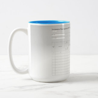 2 Couleurs Tasse de liste de passagers immigrants