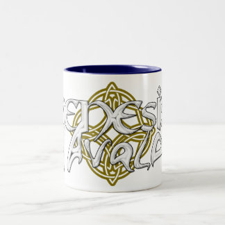 2 Couleurs Tasse de logo d'Avalon de genèse