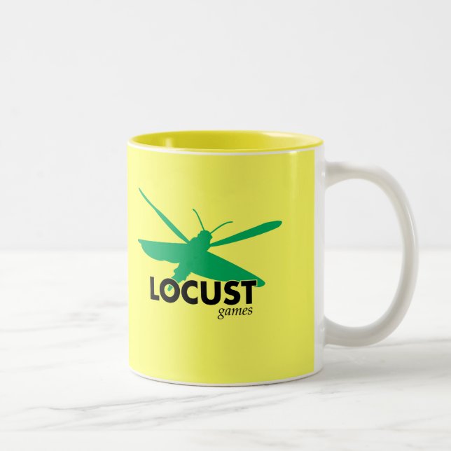 2 Couleurs Tasse de logo de jeux de sauterelle (Droit)