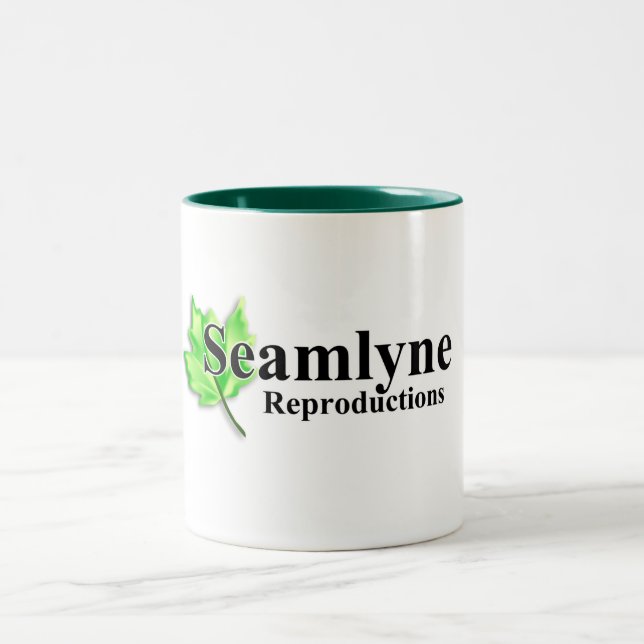 2 Couleurs Tasse de logo de Seamlyne (ressort) (Centre)
