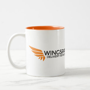 2 Couleurs Tasse de logo de services de distribution
