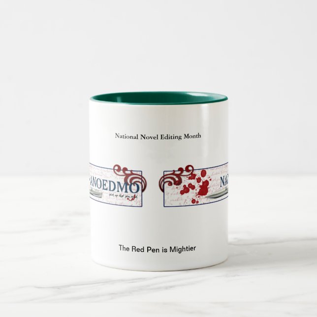 2 Couleurs Tasse de logo d'EdMo (Centre)