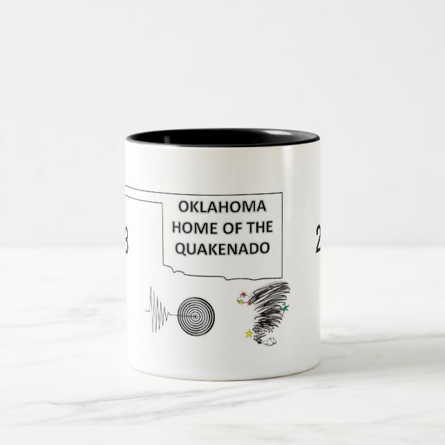 2 Couleurs Tasse de l'Oklahoma Quakenado (Centre)