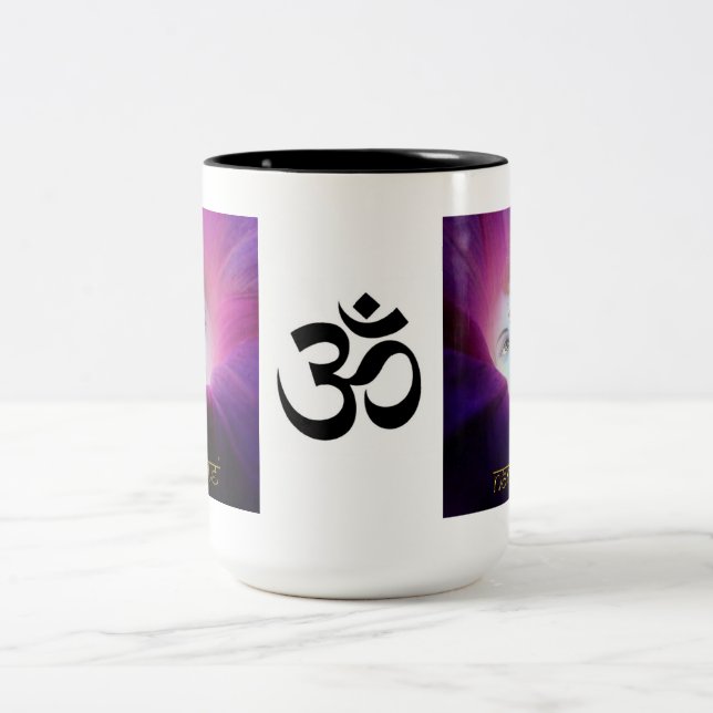 2 Couleurs Tasse de l'OM Krishna Namaste (Centre)