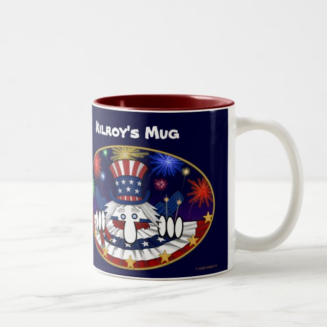 2 Couleurs Tasse de l'Oncle Sam de Kilroy (Droit)