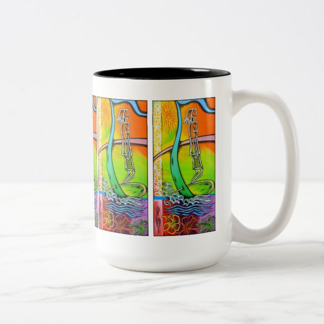 2 Couleurs Tasse de Longboard de hanche (Droit)