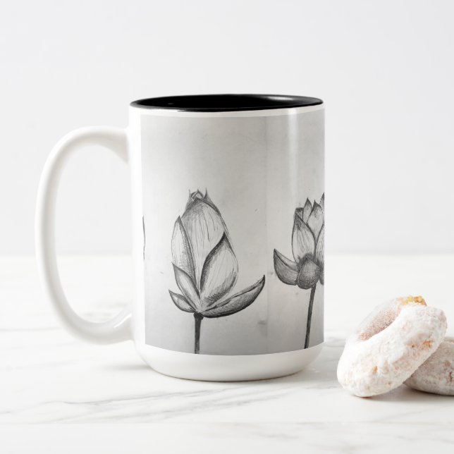 2 Couleurs Tasse de Lotus (Avec donut)