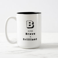 Tasse de louange de luxe personnalisée Brave B