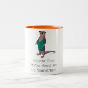 2 Couleurs Tasse de loutre de hippie