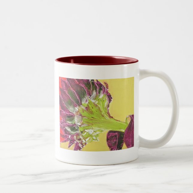 2 Couleurs Tasse de lueur de tournesol (Droit)