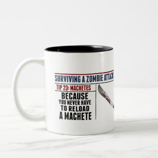 2 COULEURS TASSE DE MACHETTE DE ZOMBI