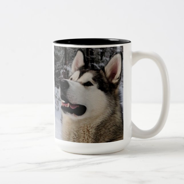 2 Couleurs Tasse de Malamute d'Alaska (Droit)