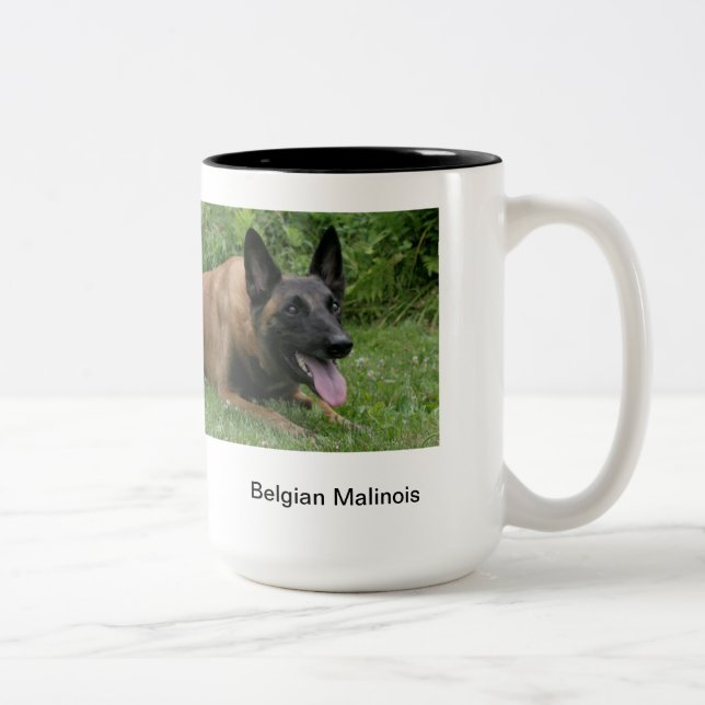 2 Couleurs Tasse de Malinois de Belge (Droit)