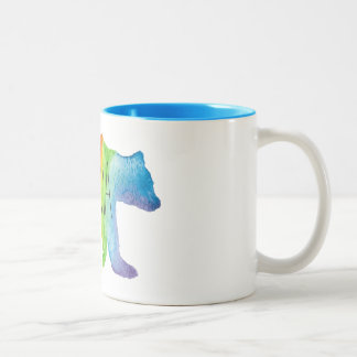 2 Couleurs Tasse de maman Bear Watercolor Family Pride