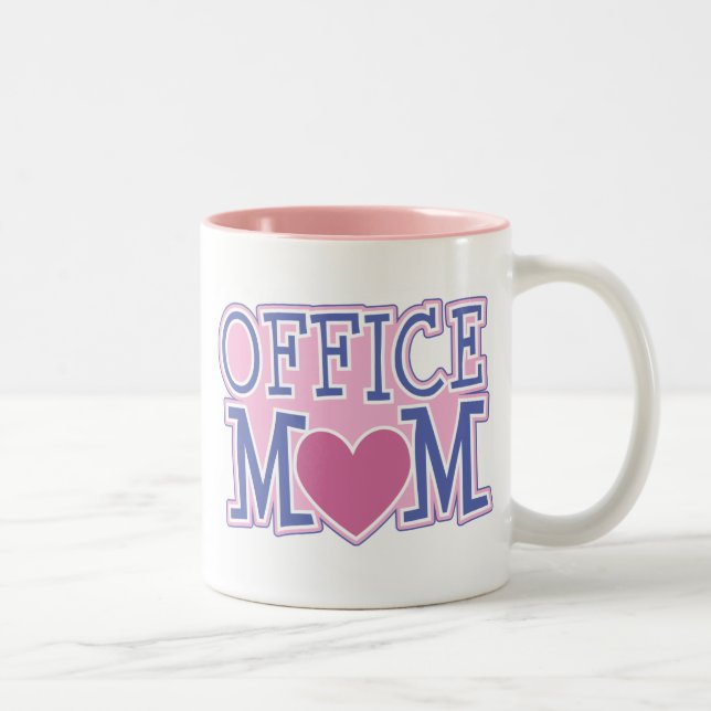 2 Couleurs Tasse de maman de bureau (Droit)