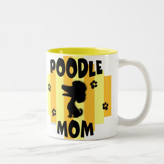 2 Couleurs Tasse de maman de caniche (Droit)