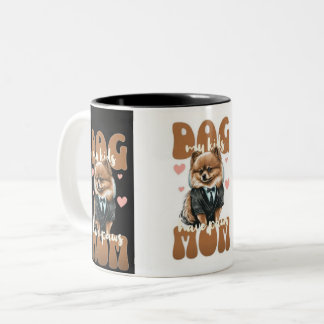 2 Couleurs Tasse de maman de chien – Design café & chiens – A
