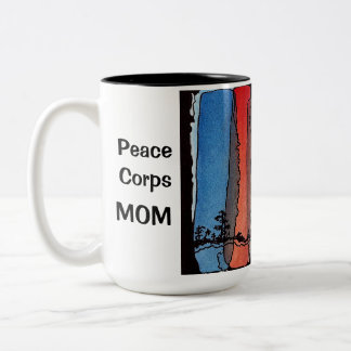 2 Couleurs Tasse de maman de corps de paix