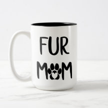 Tasse de maman de fourrure