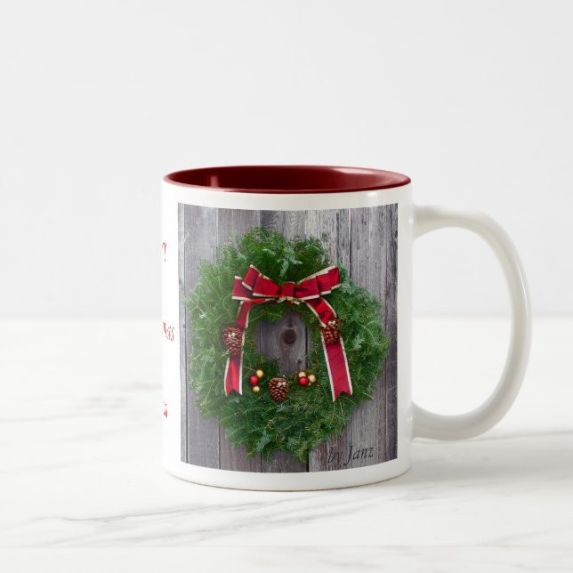 2 Couleurs Tasse de maman de Joyeux Noël (Droit)