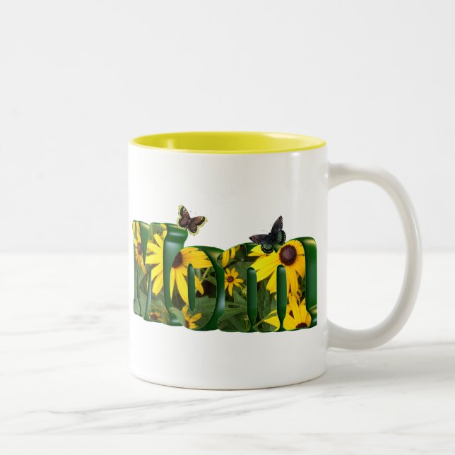 2 Couleurs Tasse de maman de marguerite (Droit)