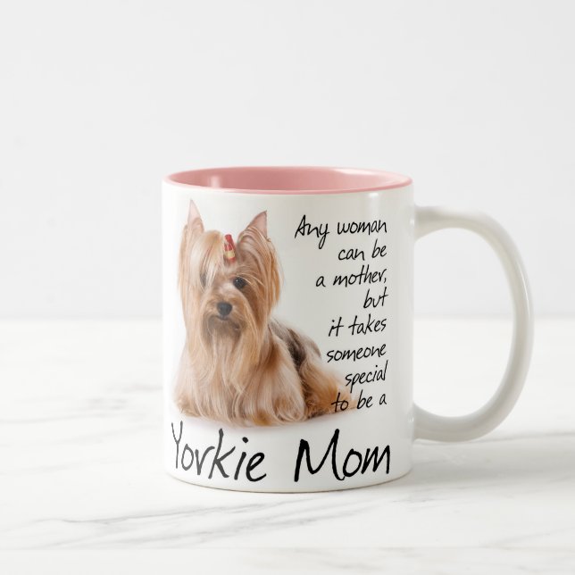 2 Couleurs Tasse de maman de Yorkie (Droit)