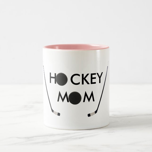 2 Couleurs tasse de maman d'hockey (Centre)