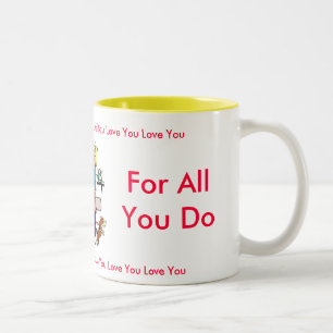 2 Couleurs Tasse de maman merci