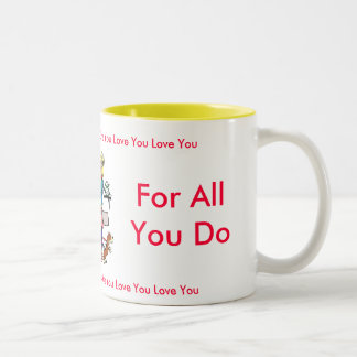 2 Couleurs Tasse de maman merci