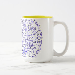 2 Couleurs Tasse de mandala de gratitude