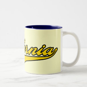 2 Couleurs Tasse de manuscrit de la Californie