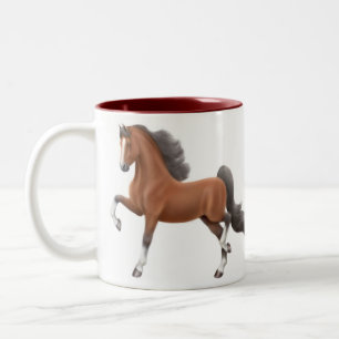 2 Couleurs Tasse de marche de cheval de Saddlebred