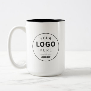 2 Couleurs Tasse de marketing personnalisée avec logo