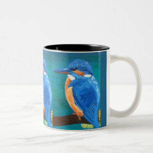 2 Couleurs Tasse de martins-pêcheur
