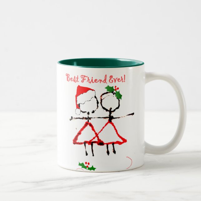 2 Couleurs Tasse de meilleurs amis (Droit)