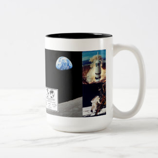 2 Couleurs Tasse de missions de lune d'Apollo