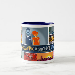 2 Couleurs Tasse de Mlle Wallace Rhymes With William