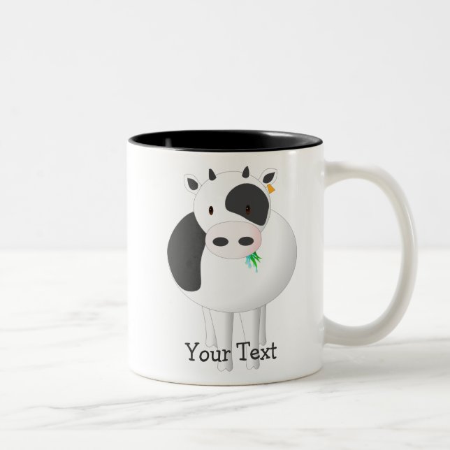 2 Couleurs tasse de MOO-vache (Droit)