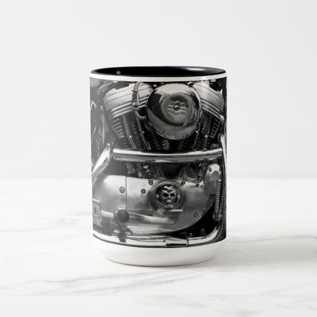 2 Couleurs Tasse de moteur de motocyclette (Centre)